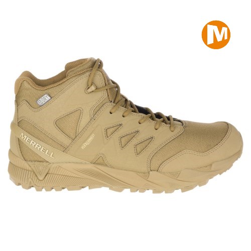 Dámské Pracovní Boty Merrell Agility Peak Mid Tactical Waterproof Světle Hnědé (CZ. VUBMR)